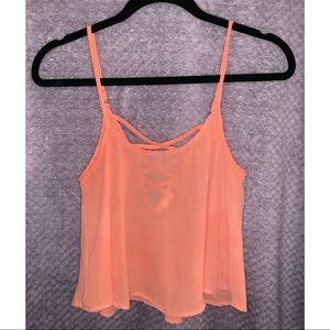 Flowy cropped tank top